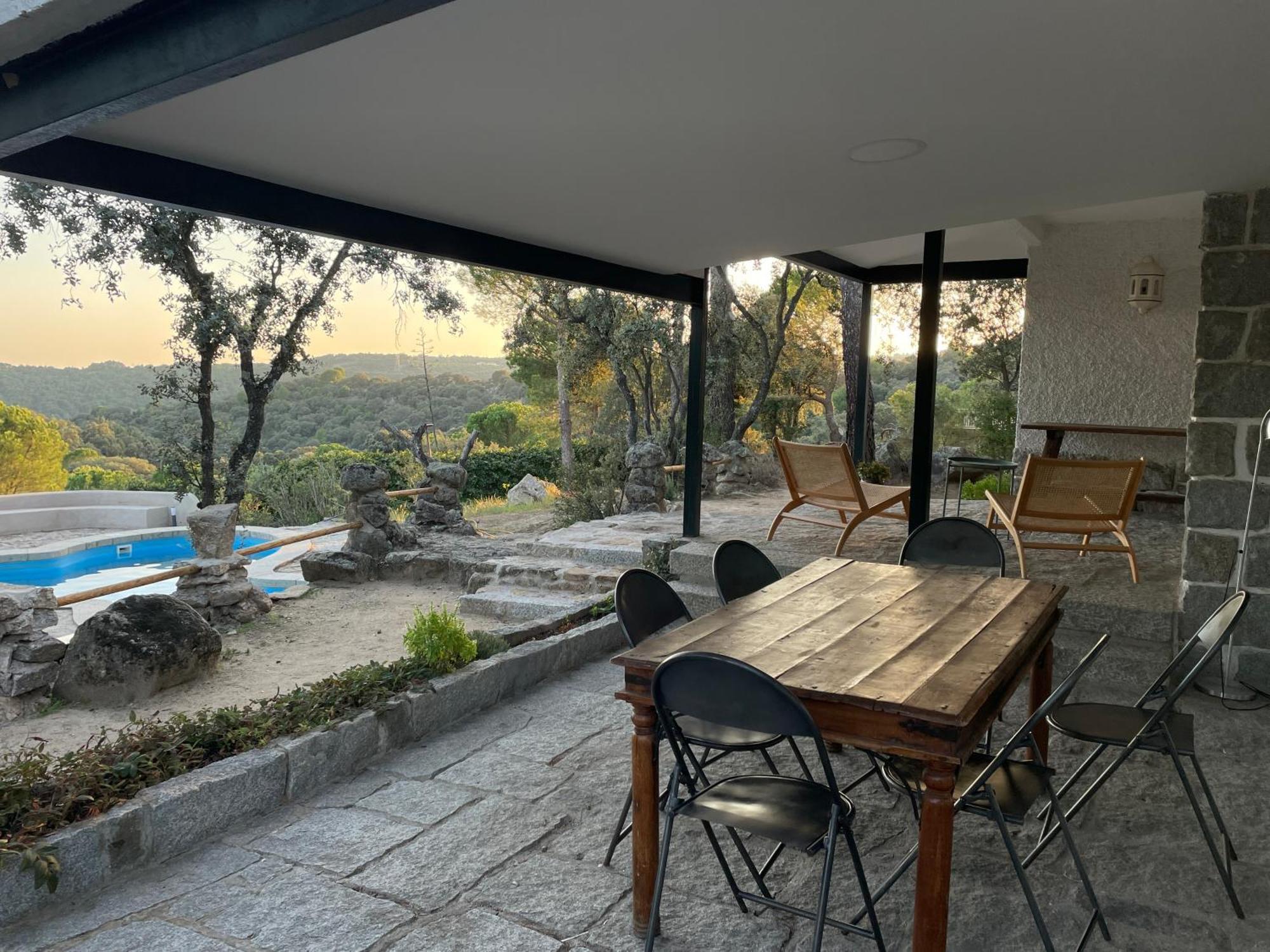 Chalet Con Piscina En Torrelodones Bagian luar foto